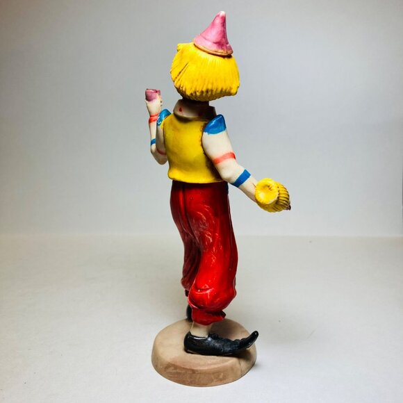 Fontanini Depose Clown Drinking Vintage Italy Resin Circus 8 inches as is - Picture 2 of 9